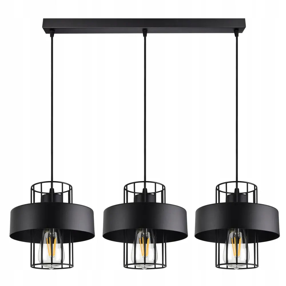 Hengelampe Lysekrone Taklampe Svart Hvit Loft