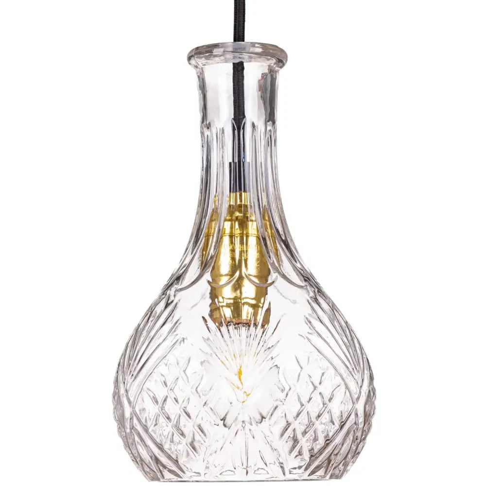 Hengende Glass Krystall Karaffel Lampe (ep016 5c-g Grå)