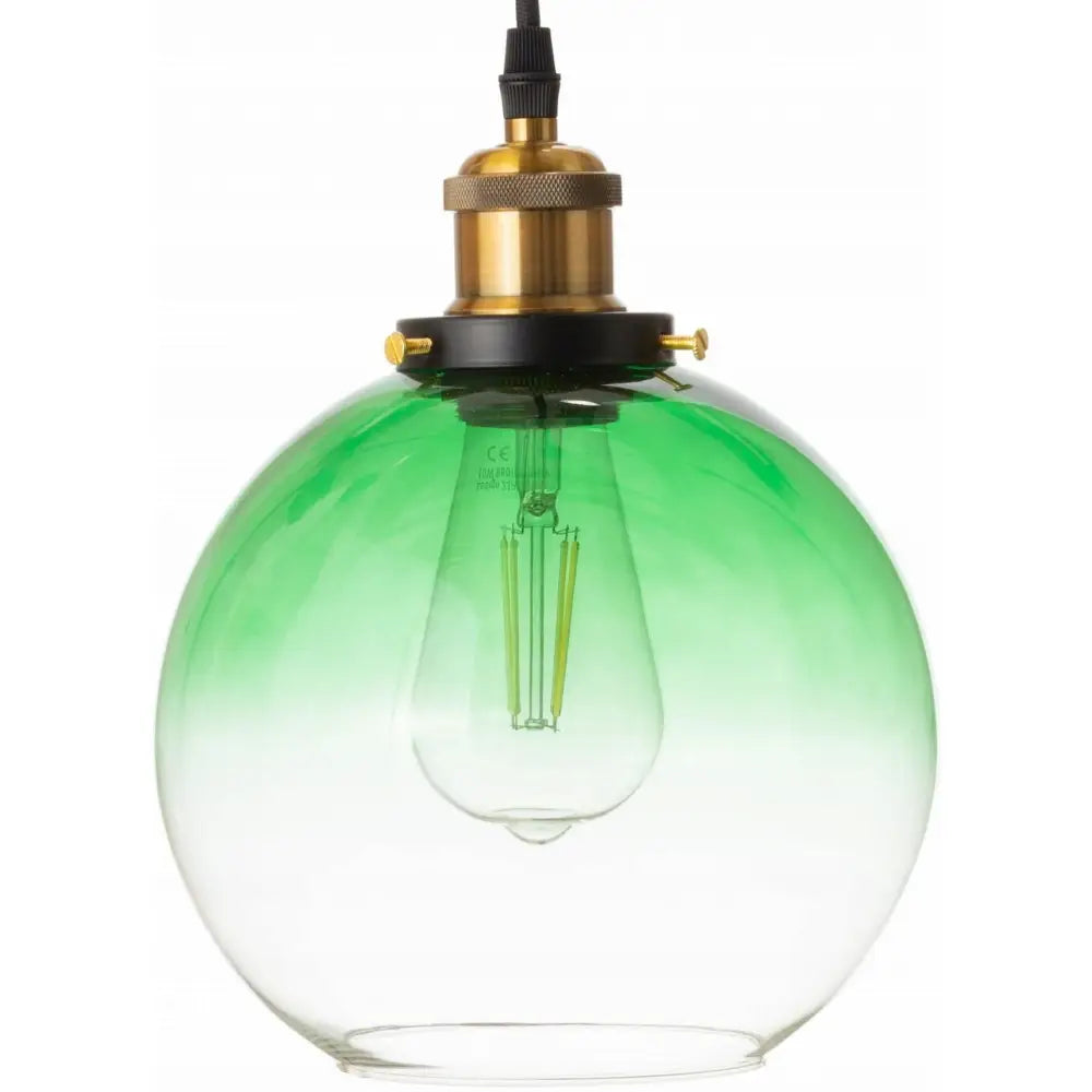 Hengende Glasslampe Ombre Kule Grønn (wsp009 Grønn)