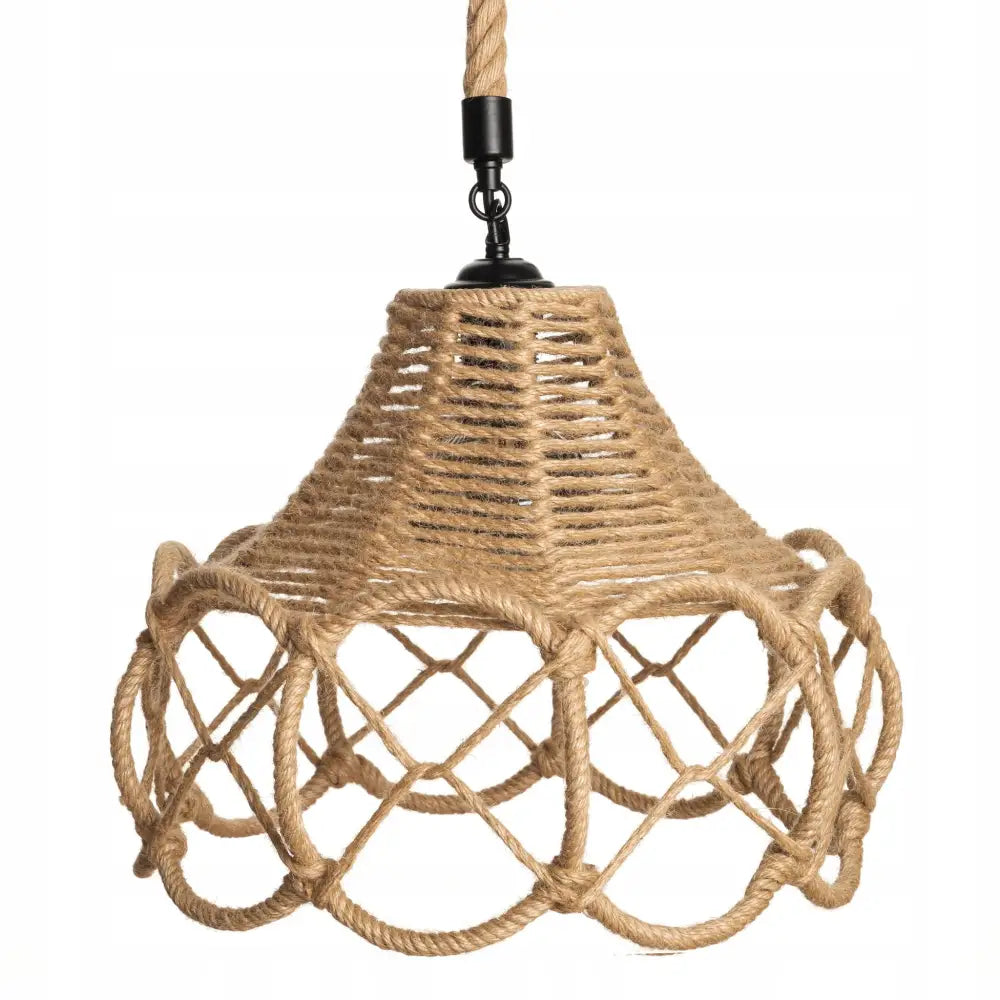 Hengende Jute Lampe Katia Vintage Boho (dd05)