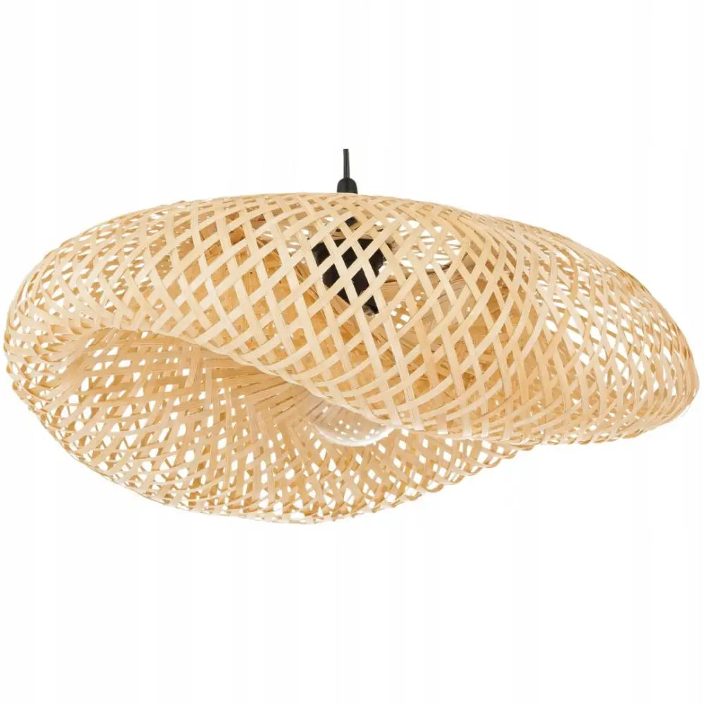 Hengende Lampe Boho Bambus Fletting Nusa 50cm (lw Dd15 Svart)