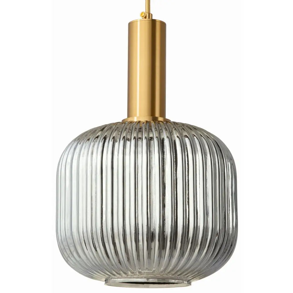 Hengende Lampe i Glass Moderne Sølvgrå Speil (ms103 Grå)
