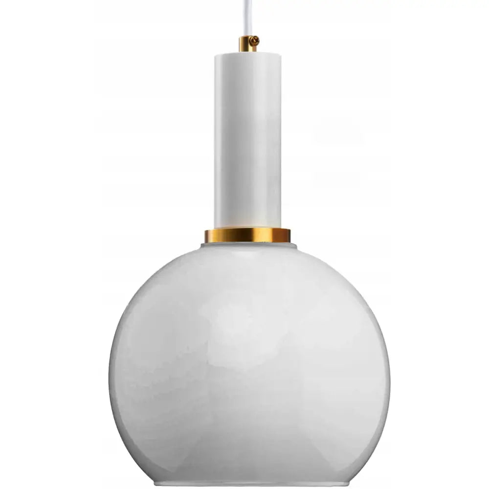 Hengende Lampe Liten Kule Venus Milky Hvit Armatur