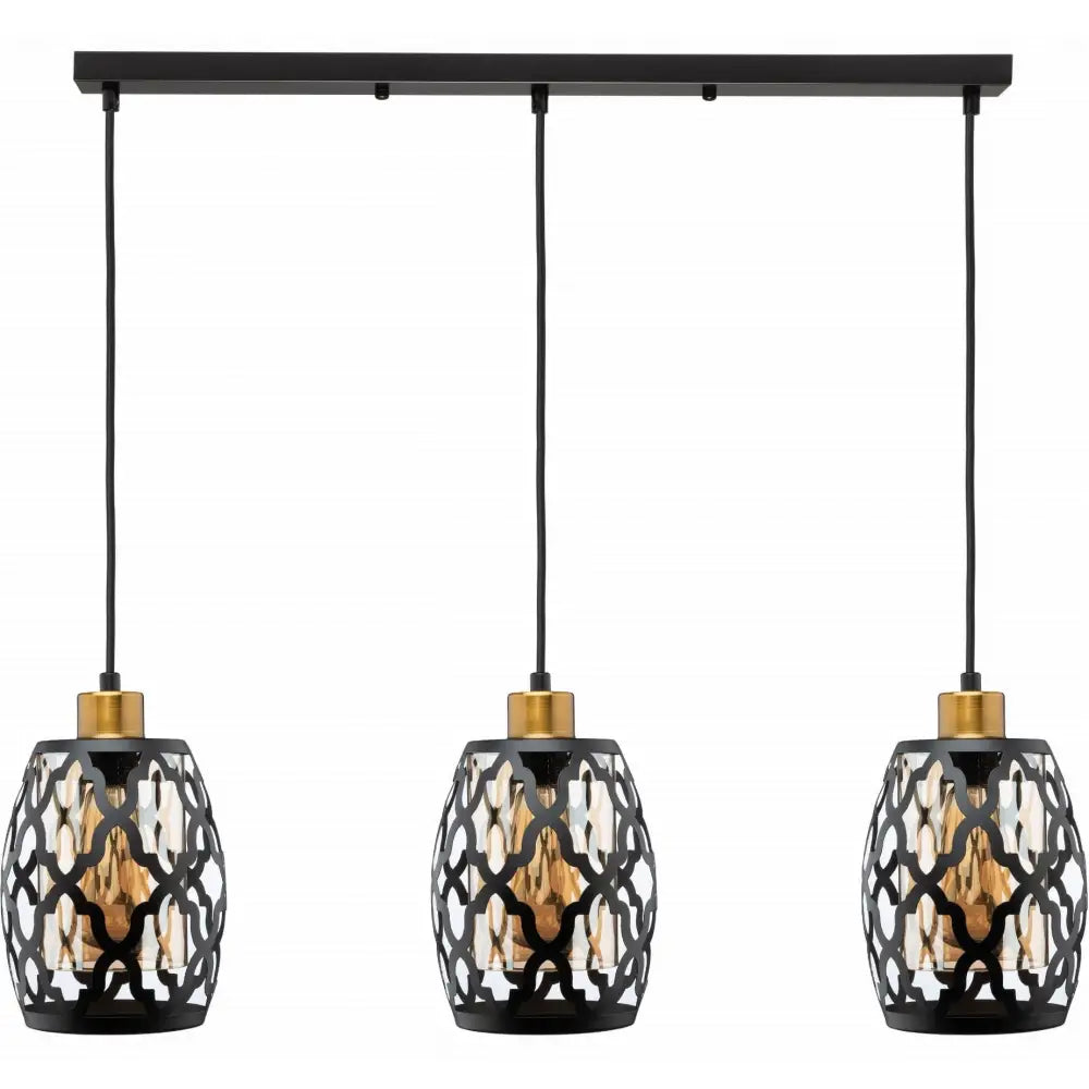Hengende Lampe på Skinne Glassert Svart Wsp08a4