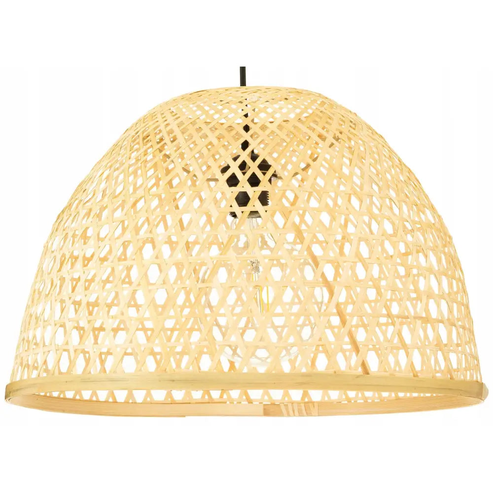 Hengende Lampe Sort Boho Bambus 45cm Bmb06 (lw Sort Bmb06)