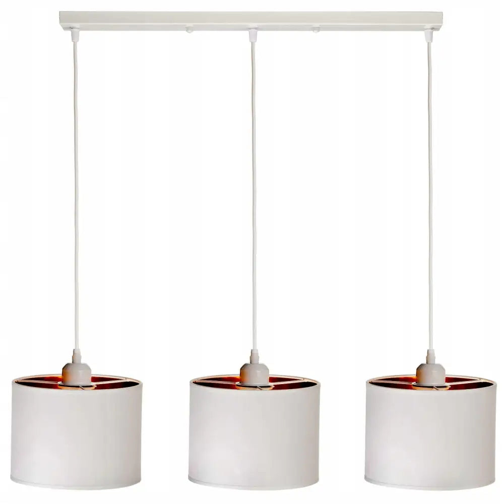 Hengende Lampe Tredobbelt Skinne Oro Hvit