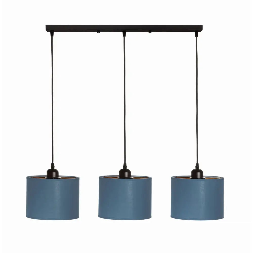 Hengende Lampe Tredobbelt Skinne Oro Marineblå