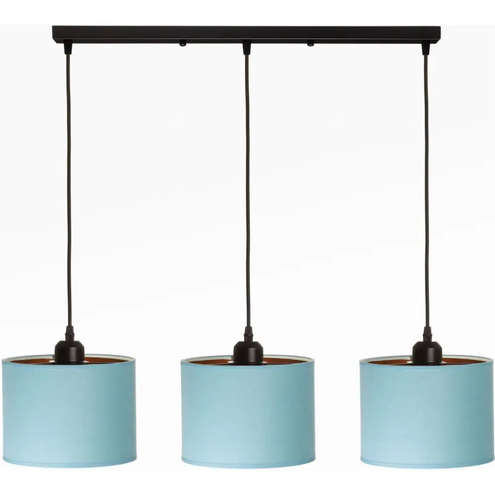 Hengende Lampe Trefoldig Skinne Oro Blå
