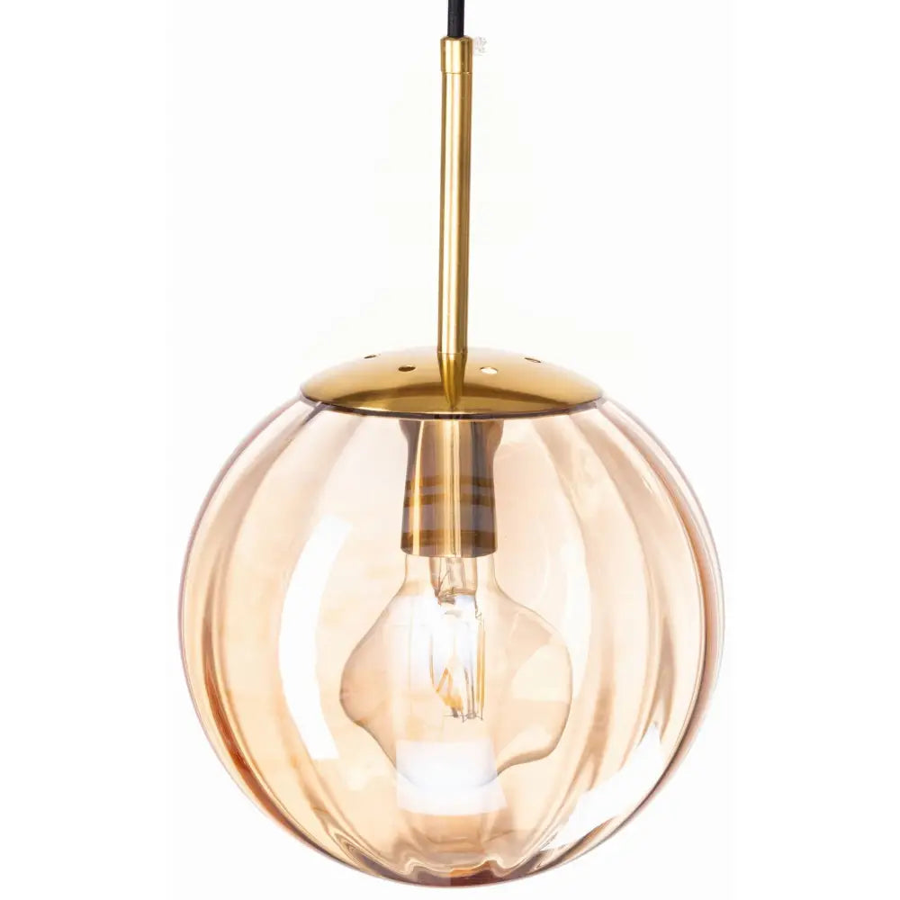 Hengende Taklampe i Glass Pandora Ravfarget (lhs-spider-10-o Amber)