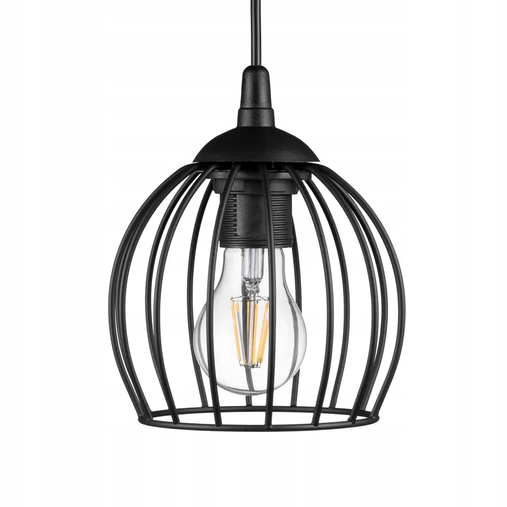 Hengende Taklampe Kule Loft Tråd Sort (mangler)
