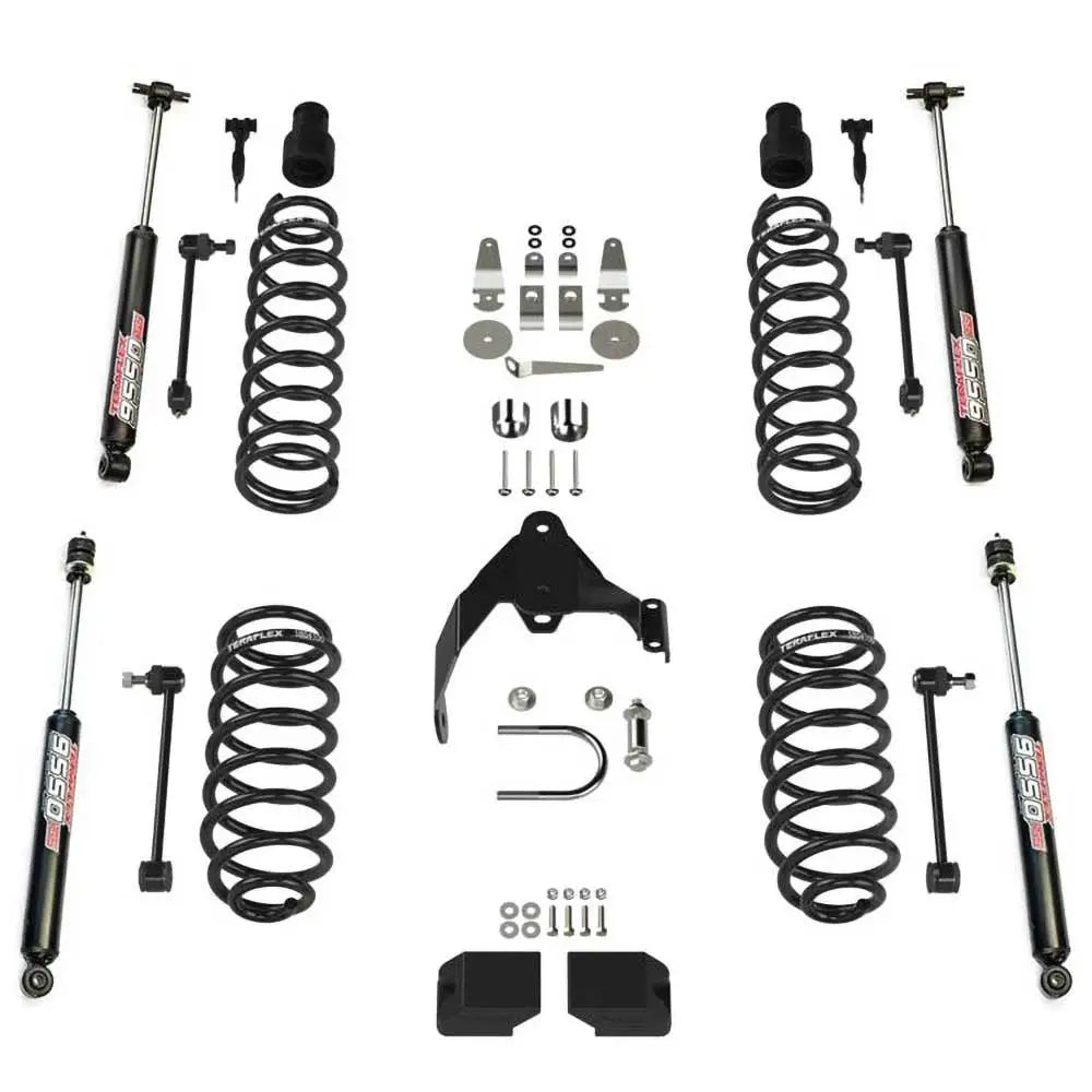 Hevesett med Teraflex Fjæring og Vss 9550 Twin-tube Støtdempere 3’’ Løft - Jeep Wrangler Jk 2 d 07-18