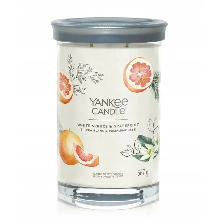 Hvit Gran & Grapefrukt Yankee Candle Signature Duftlys Tumbler med 2 Veker