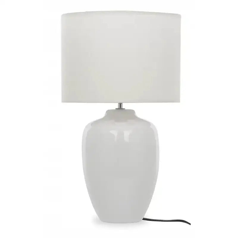 Hvit Høy Bordlampe Zanna