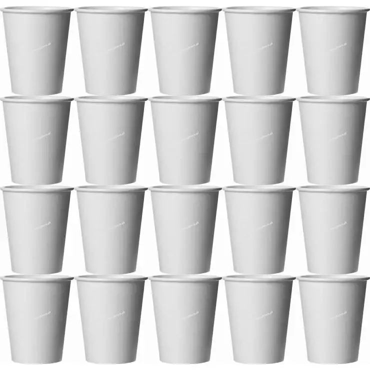 Hvite Papirkopper 300ml 1000stk til Kaffe og Te