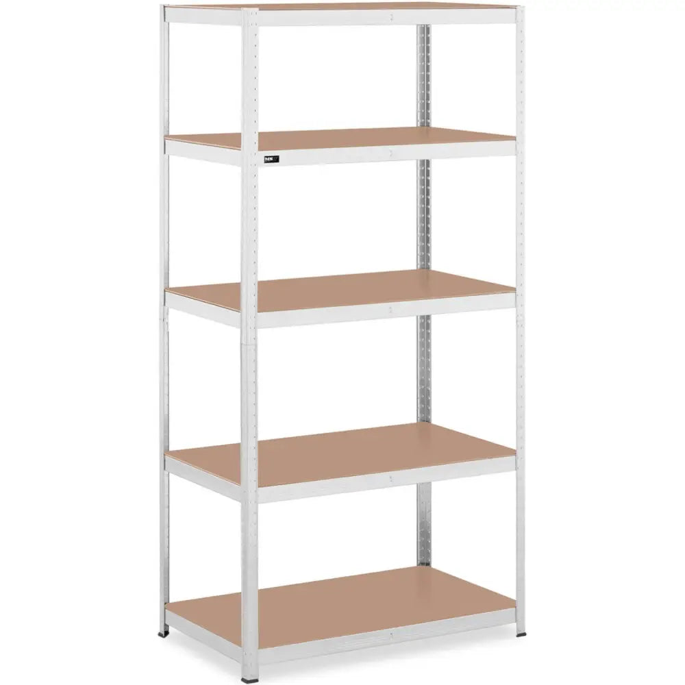 Hylle Metall 5 Hyller 750 Kg 100 x 60 x 197 Cm Grå