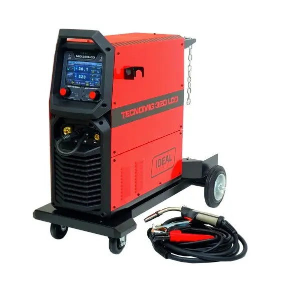Invertersveiseapparat Migomat Ideal Tecno Mig 320 Lcd Synergisk 400v 4x4 Mma