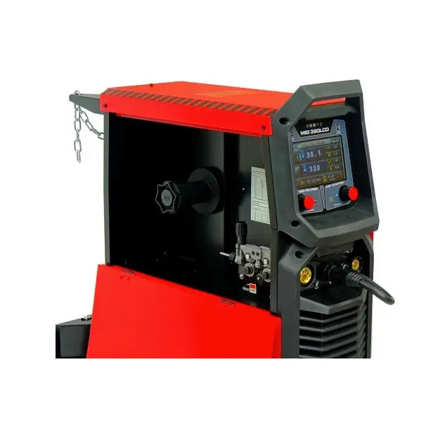 Invertersveiseapparat Migomat Ideal Tecno Mig 320 Lcd Synergisk 400v 4x4 Mma
