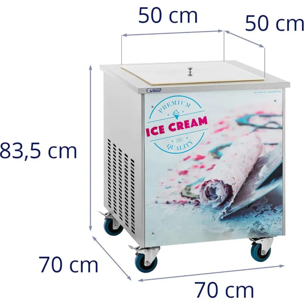Iskremruller Maskin Kompakt Fryseplate 50 x 50 Cm 600 w
