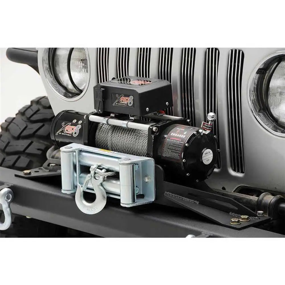 Jekkplate med Forhøyning for Vinsj - Jeep Wrangler Lj 04-06