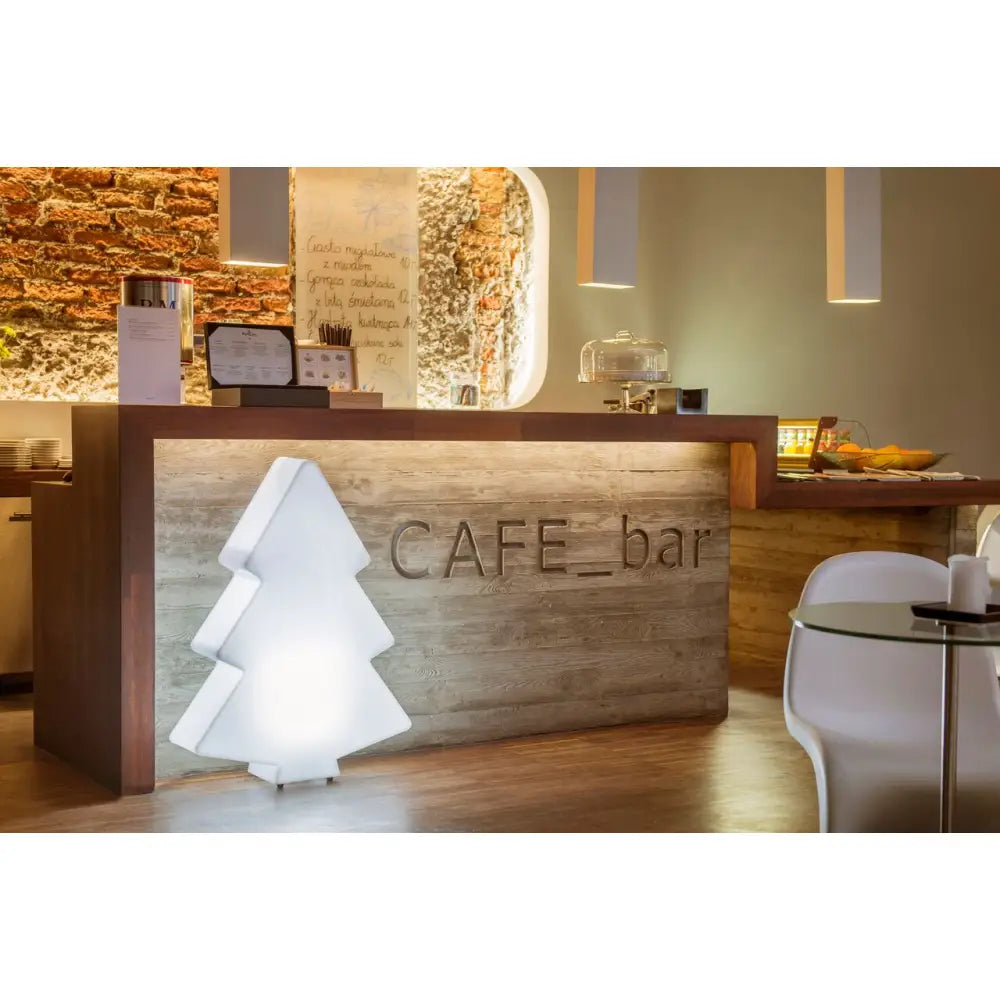 Juletre med Led-belysning m Rgb-pære (hvit Innendørskabel med Bryter)