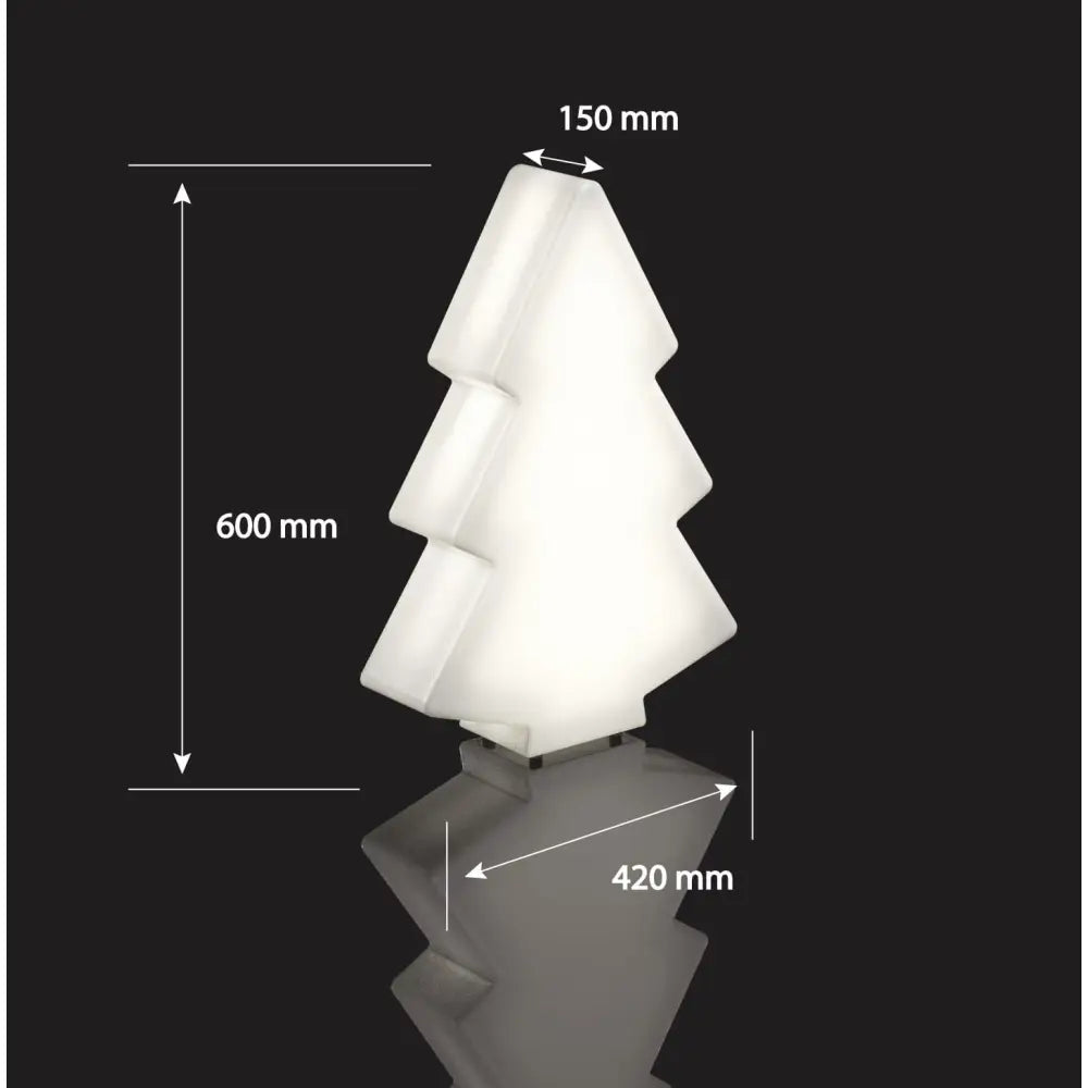Juletre med Led-belysning s Rgb-pære (hvit Innendørskabel)
