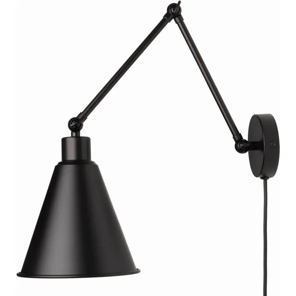 Justerbar Konevegglampe med Bryter på Ledningen