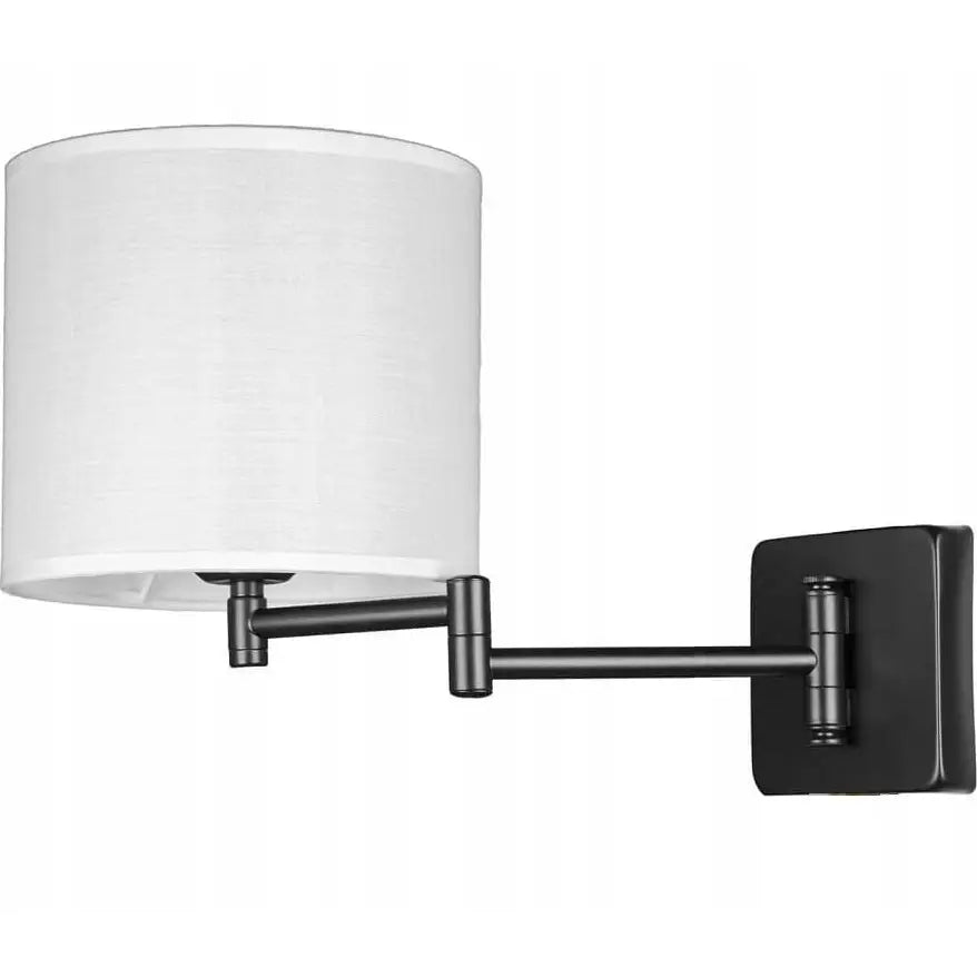 Justerbar Vegglampe med Hvit Skjerm for Hotell