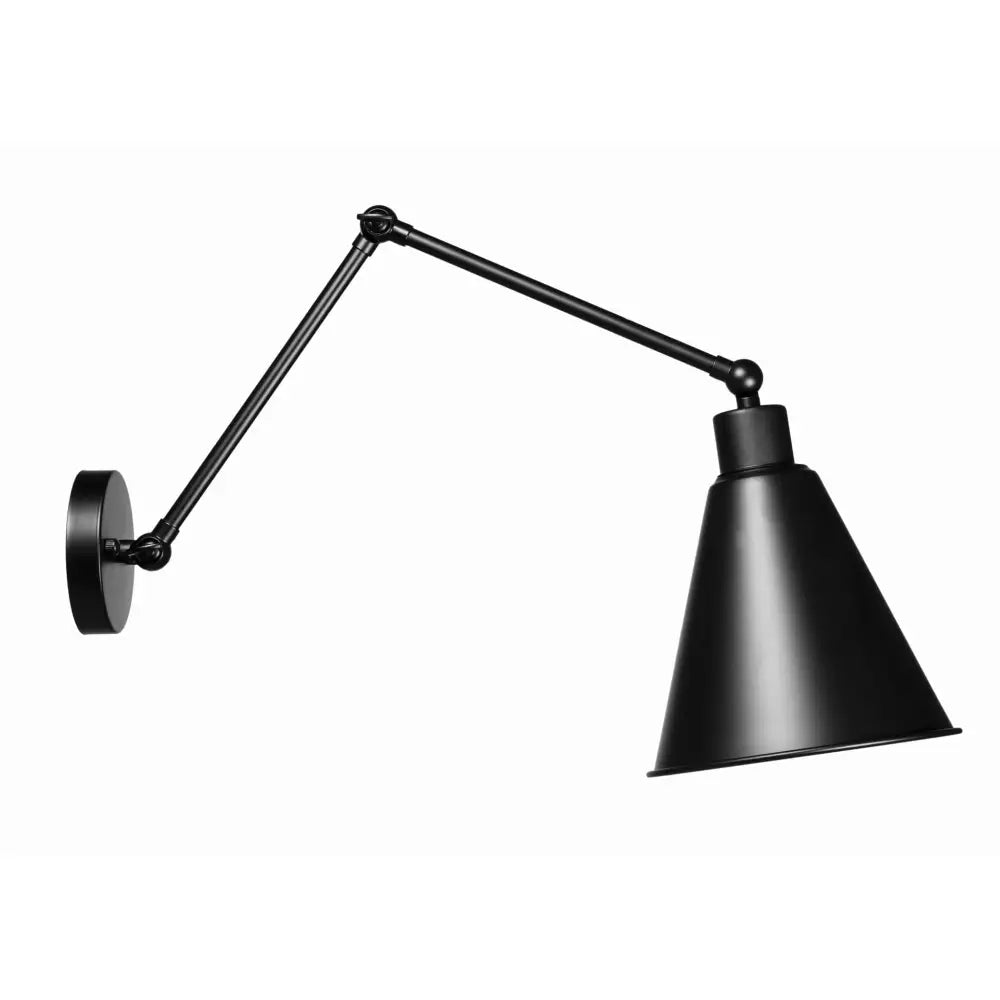 Justerbar Vegglampe med Konisk Skjerm