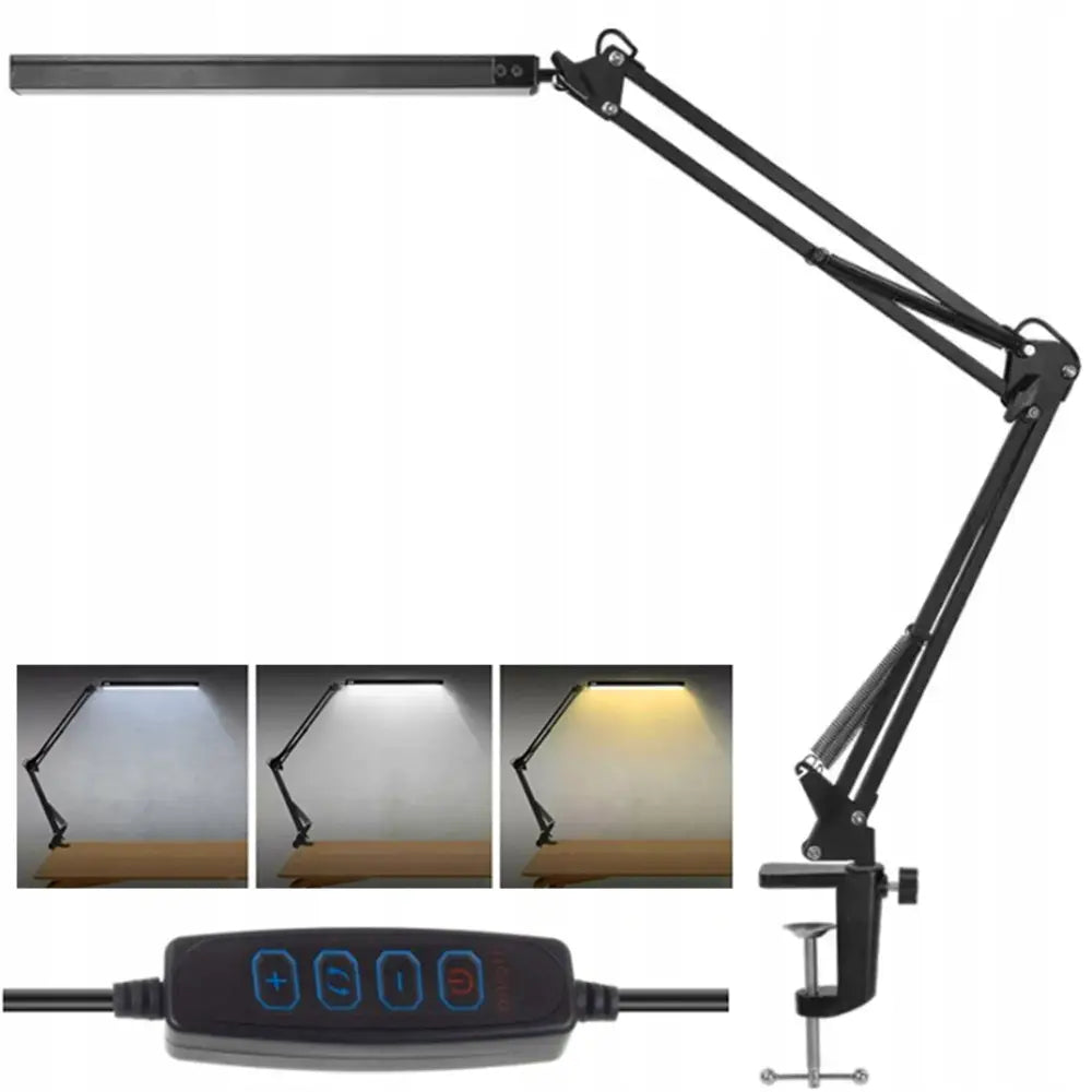 Justervesen Led-bordlampe for Tegning Verksted og Skole med Justerbar Klemme