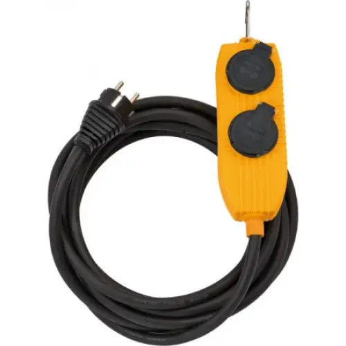 Kabeltrommel Powerblock Ip54 Egnet for Byggeplasser 5m Svart H07rn-f 3g2,5mm²