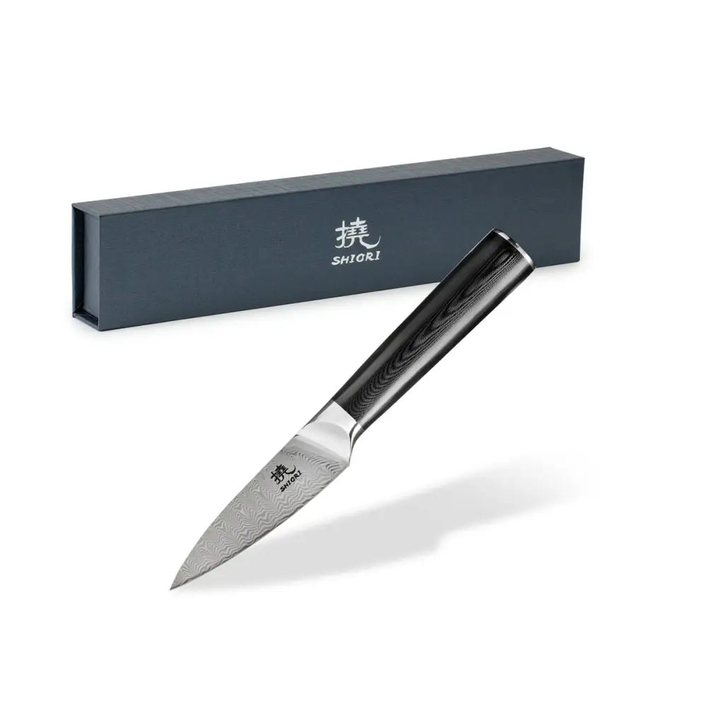 Kjøkkenkniv Shiori 撓 Yasashi-sa Shōto Damascusstål