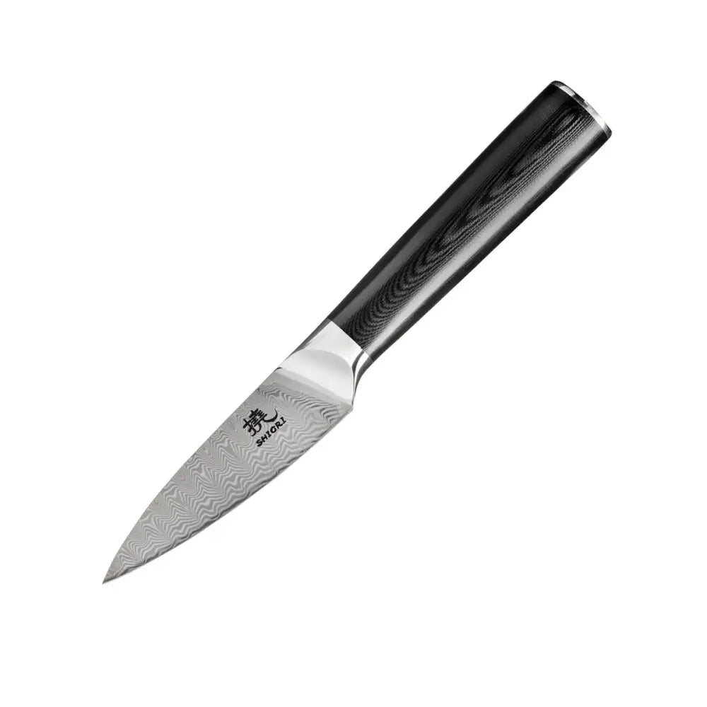 Kjøkkenkniv Shiori 撓 Yasashi-sa Shōto Damascusstål