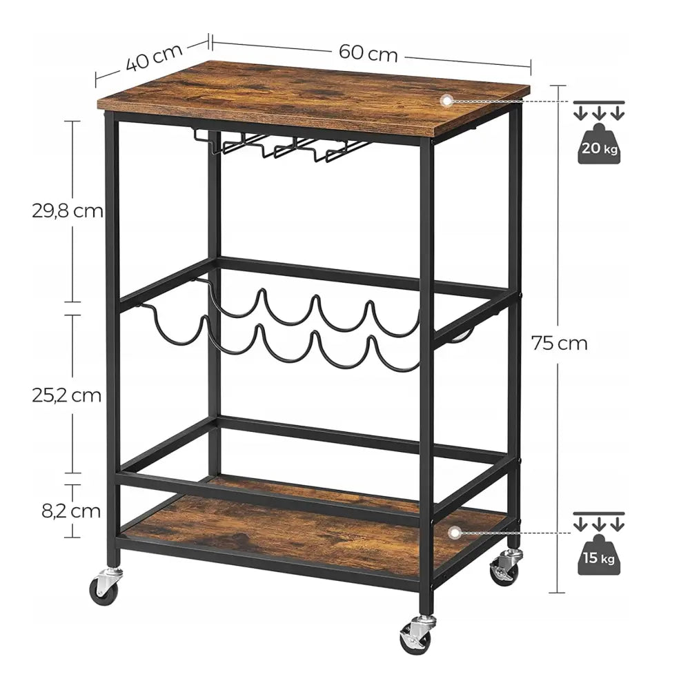 Trancherbord med Flaskeholder