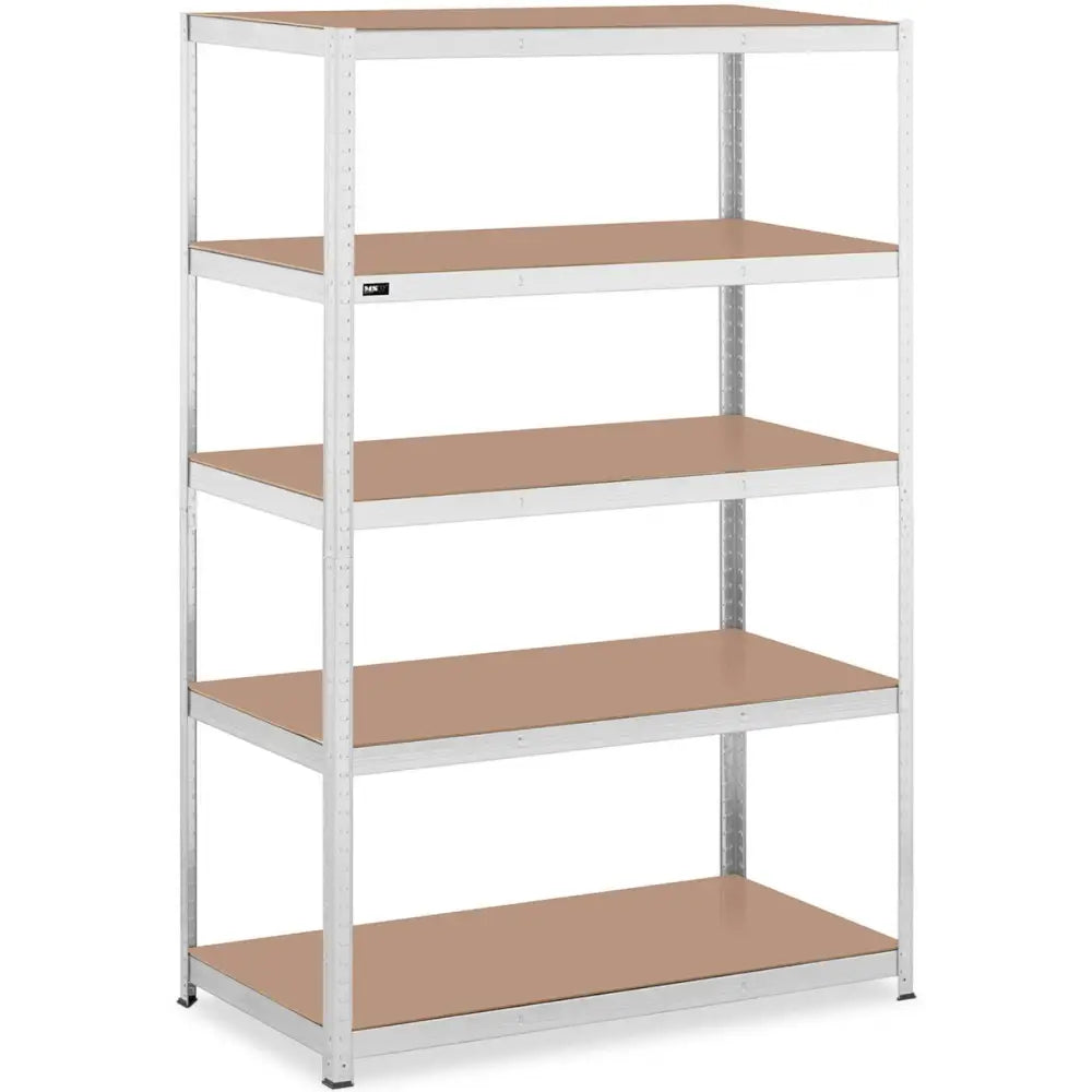 Lager Metallhylle 5 Hyller 750 Kg 120 x 60 x 180 Cm Grå