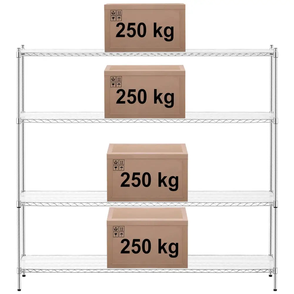 Lagerhylle Krom Aurland Opptil 1000 Kg 180x45x180 Cm