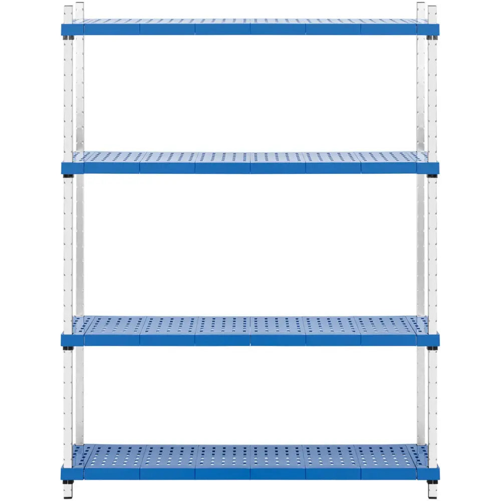 Lagerhyllen Sammenleggbar 4 Hyller 37x120cm Høyde 160cm