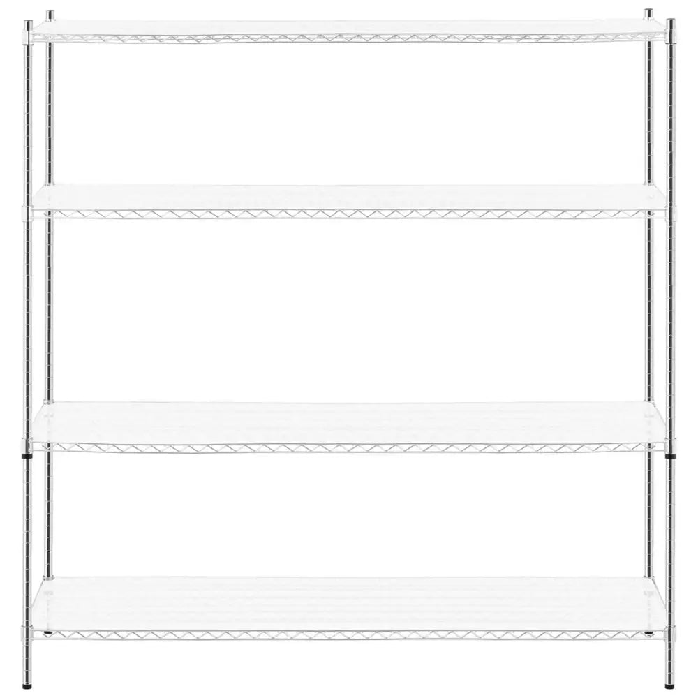 Lagerreol med åpning 4 Hyller + 4 Matter 1000 Kg - 180x60x180 Cm