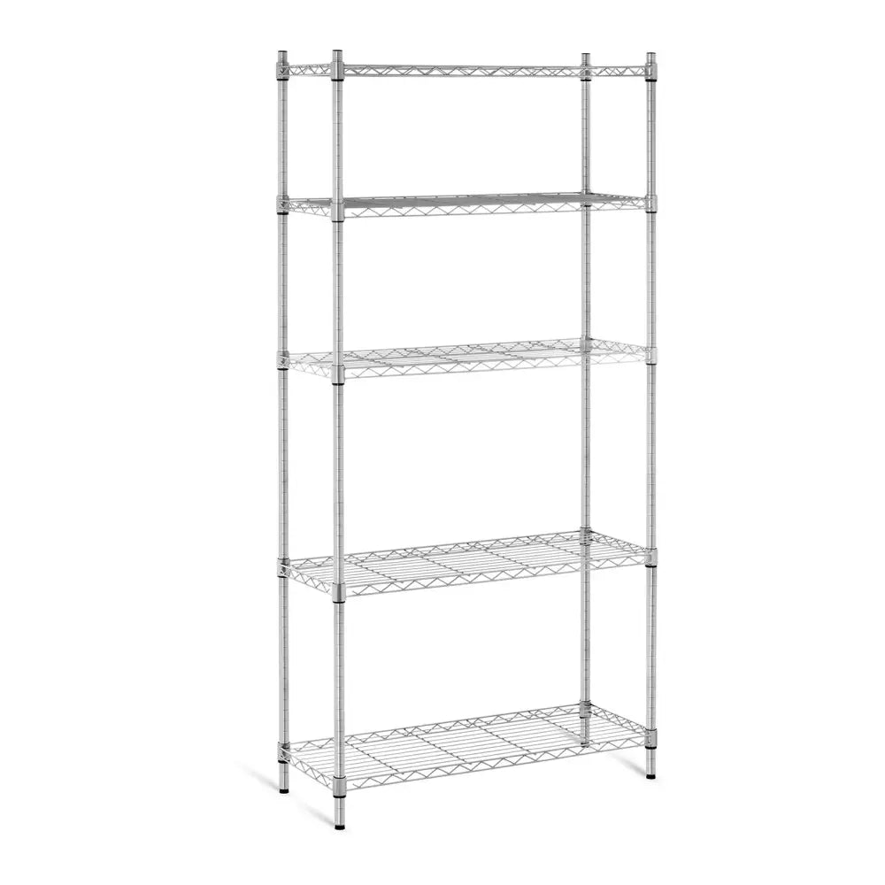 Lagerstativ i Tråddesign Grå 180x90x35cm til 250kg
