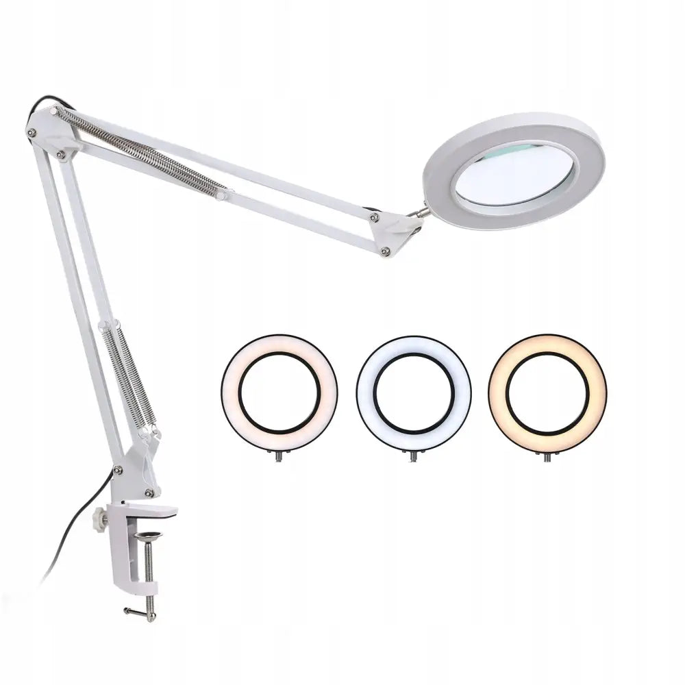 Led-skrivebordslampe med Forstørrelsesglass