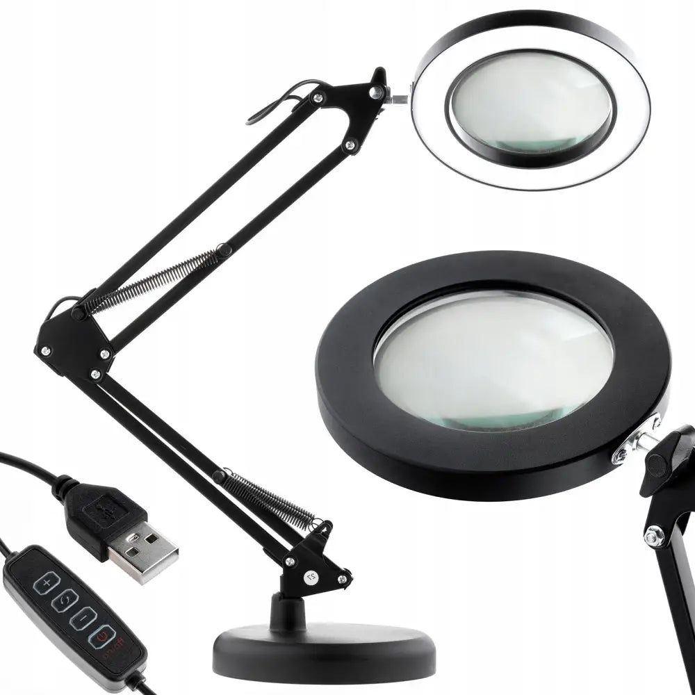 Led-tegnebordslampe med 8x Forstørrelsesglass Cct Skolemodell