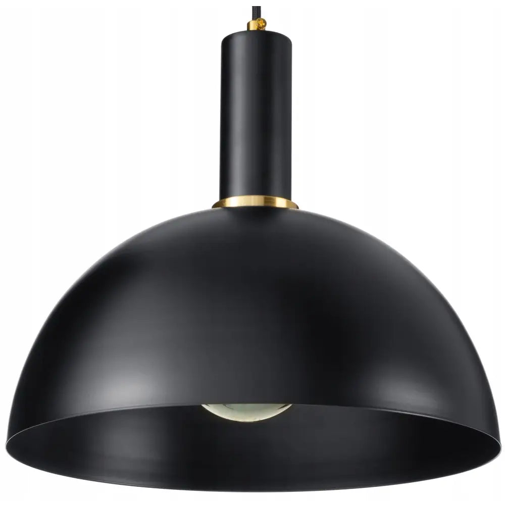 Loft Hengelampe i Metallkuppel Svart (ms2003 Svart)