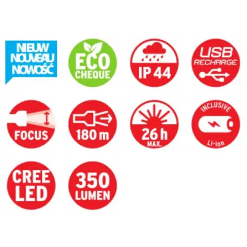 Lommelykt Led Luxpremium Tl 300 Af 350lm