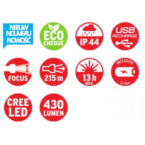 Lommelykt Led Luxpremium Tl 400 Afs 430lm