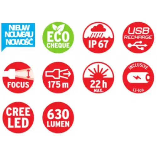 Lommelykt Led Luxpremium Tl 600 Af 630lm