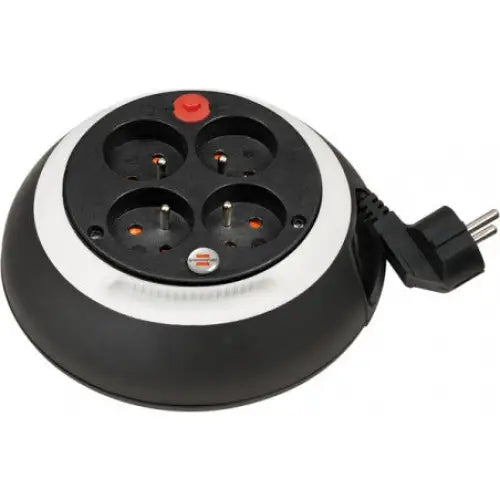 Lukket Kabeltrommel Comfort-line z Usb Svart/hvit 3m
