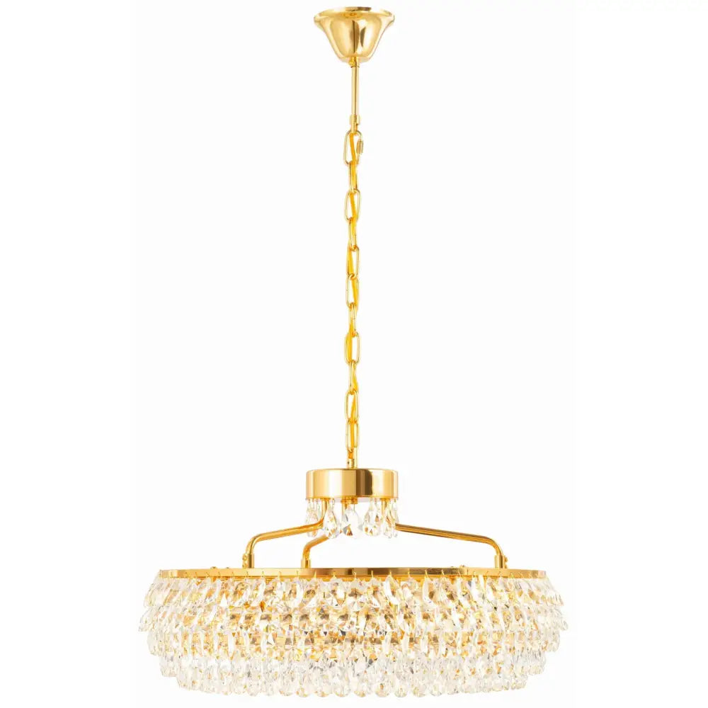 Luksuriøs Krystall Lampe Luksus Gull Lysekrone Wsc030