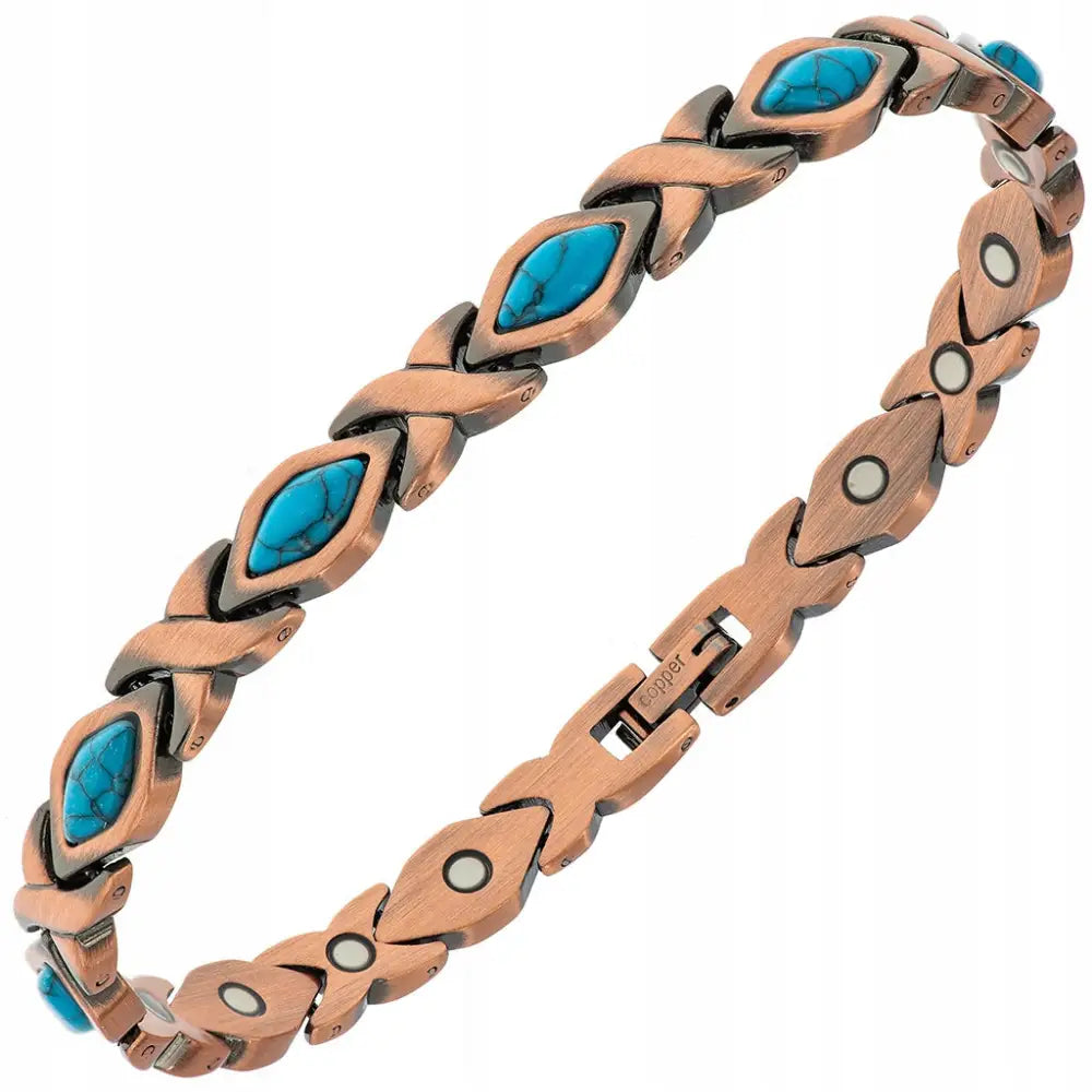 Armbånd Dame med Charms og Helbredende Turkis
