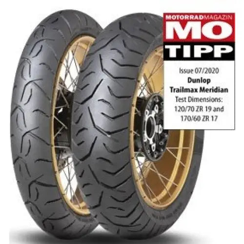 Mc Dekk Dunlop Trailmax Meridian 100/90-19 Tl 57 v M/c Front