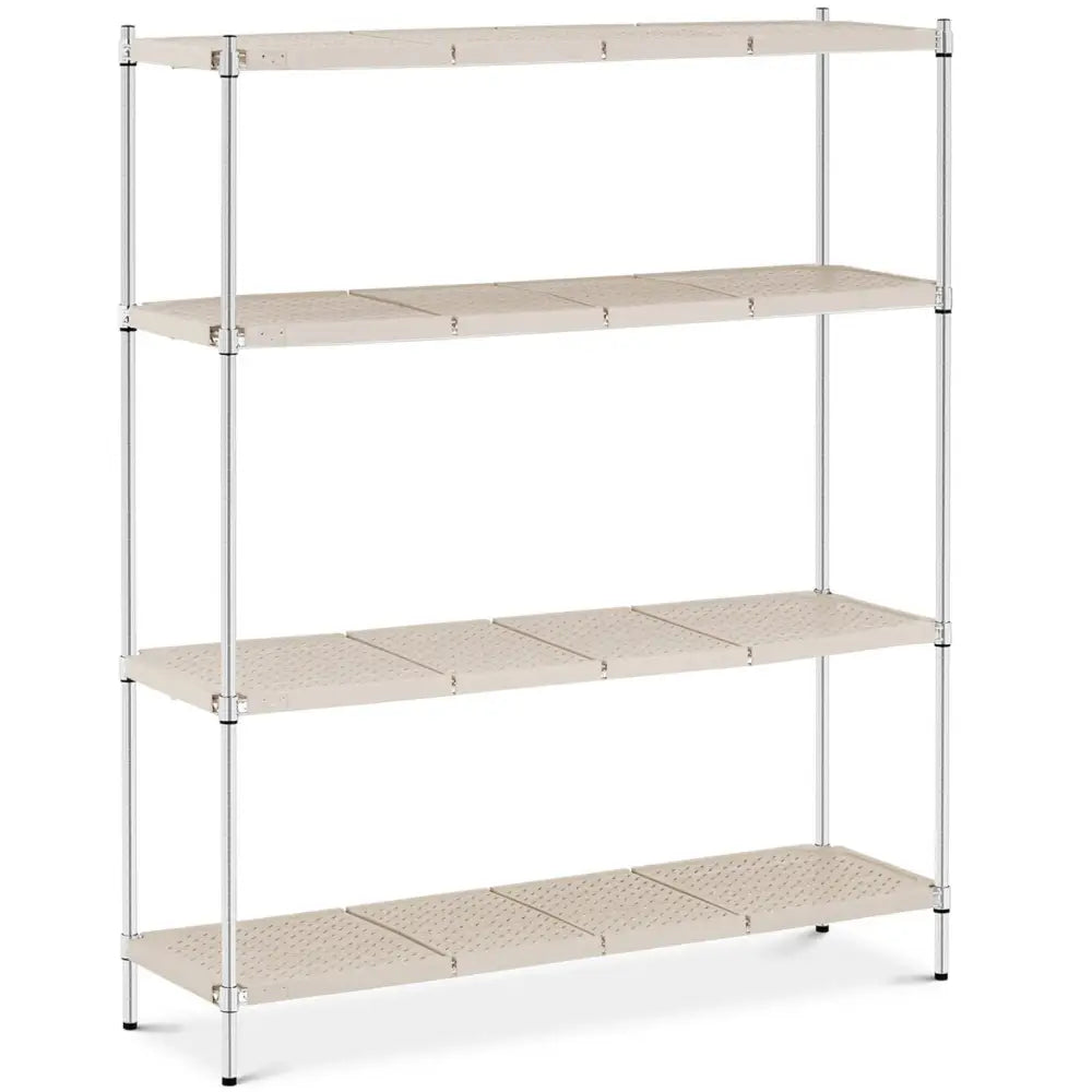 Metall Hylle med 4 åpne Hyller og Beslag 600 Kg 150x45x180 Cm
