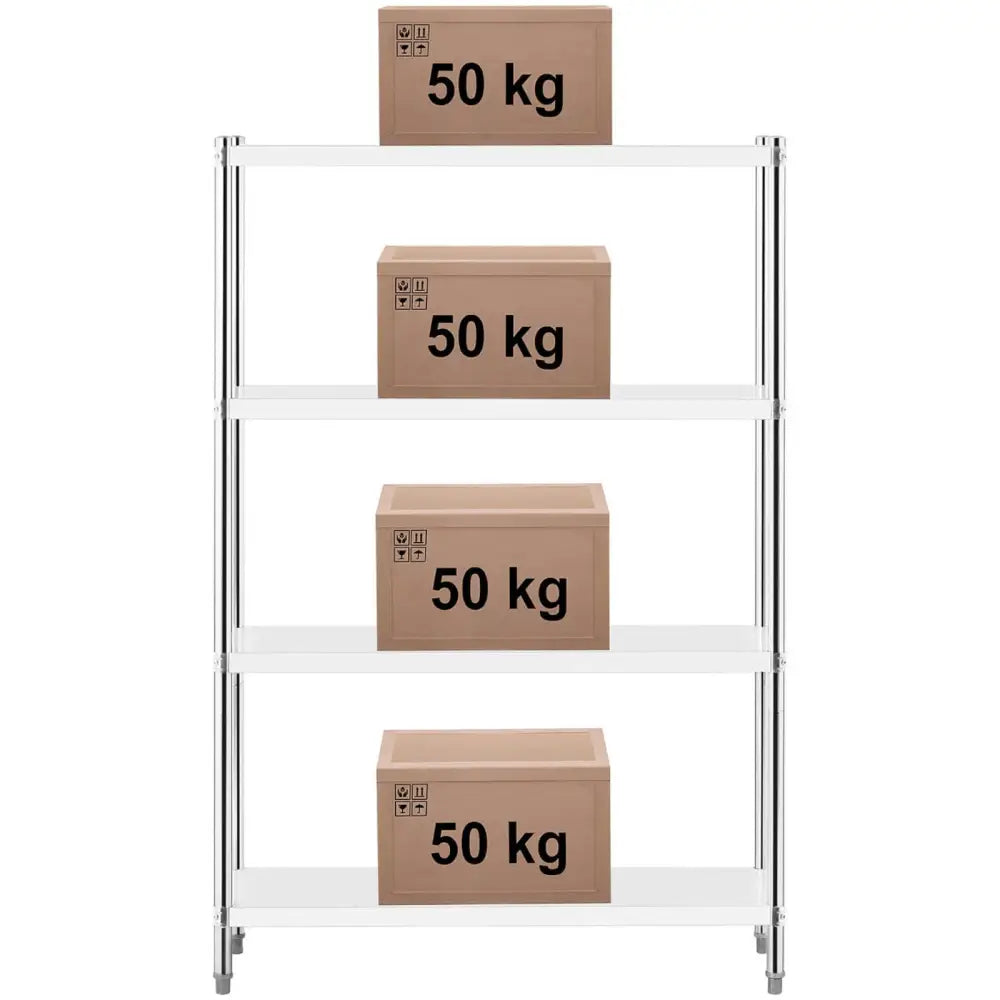 Metall Lagerhylla for Restaurering opp til 200 Kg 120 x 40 x 180 Cm